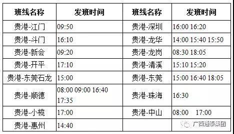 贵港西站的班线车辆